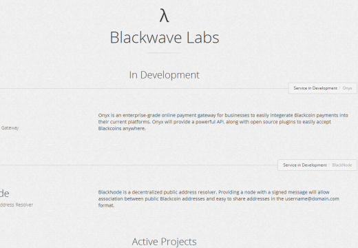 Blackwave Labs Active and in Development Projects