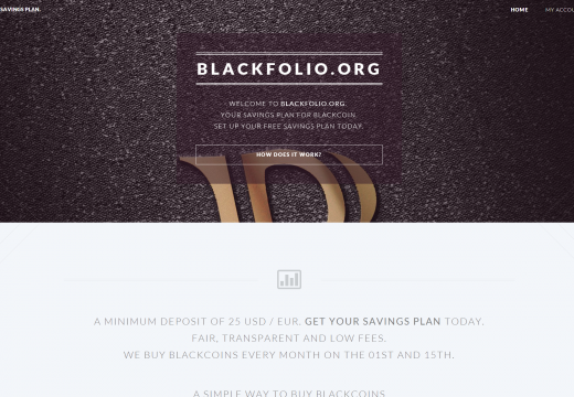 Blackfolio.org ? Blackcoin savings plan is online