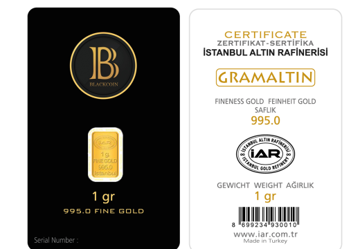 BlackCoin Gold Bars