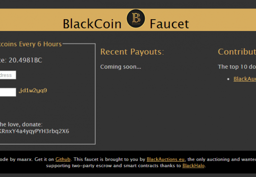 Blackcoin Faucet